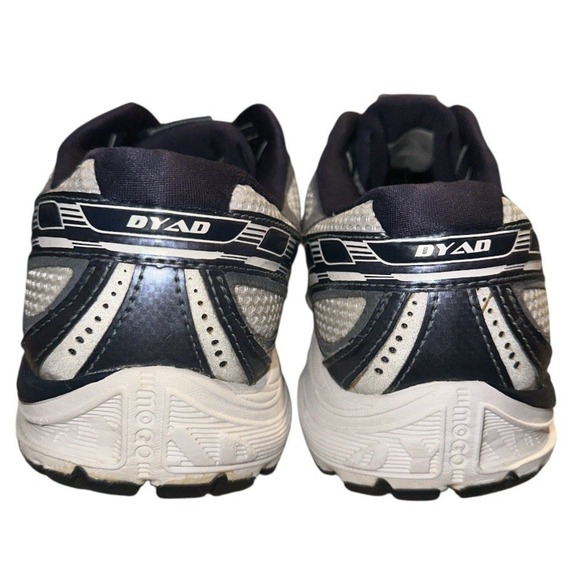 Brooks Dyad 8 Womens Sz 7.5 Navy White Pink Mesh Lace Up Athletic Running Shoes - Picture 5 of 11